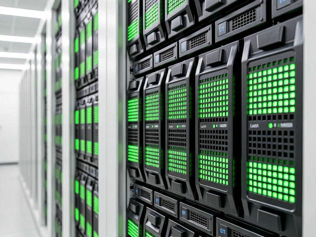 Server infrastructure representing data logic systems